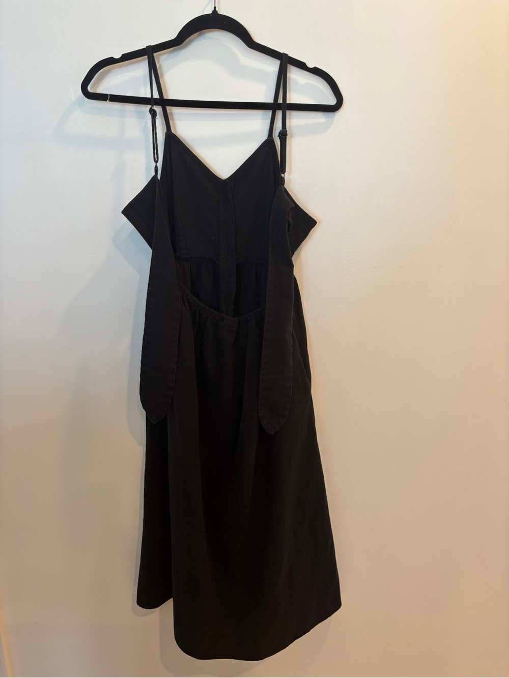 Universal Thread Black Button-Front Spaghetti Strap Midi Dress - Picture 5 of 5